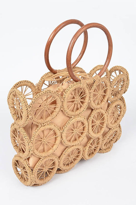 Campari Rattan Corded Bag