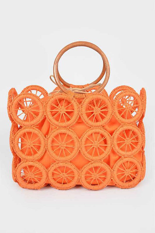 Campari Rattan Corded Bag