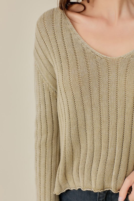 Mia Wide Rib Sweater