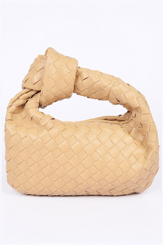 Bisou Braided Top Knot Clutch Bag