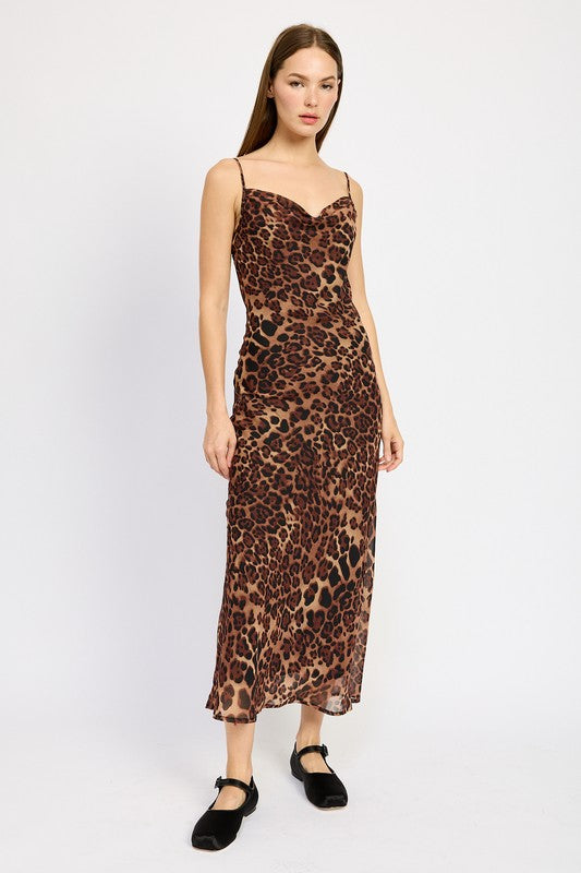 Verona Leopard Maxi Dress