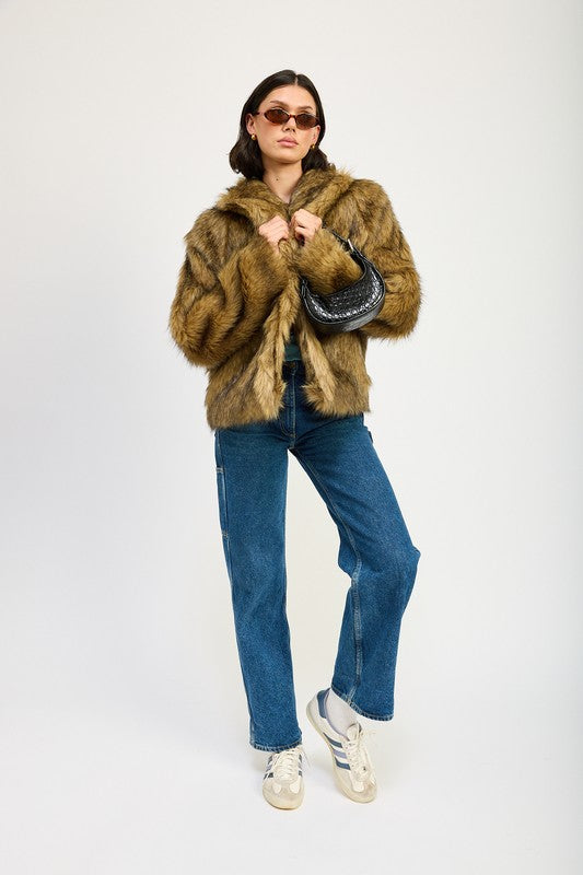 Milan Faux Fur Coat