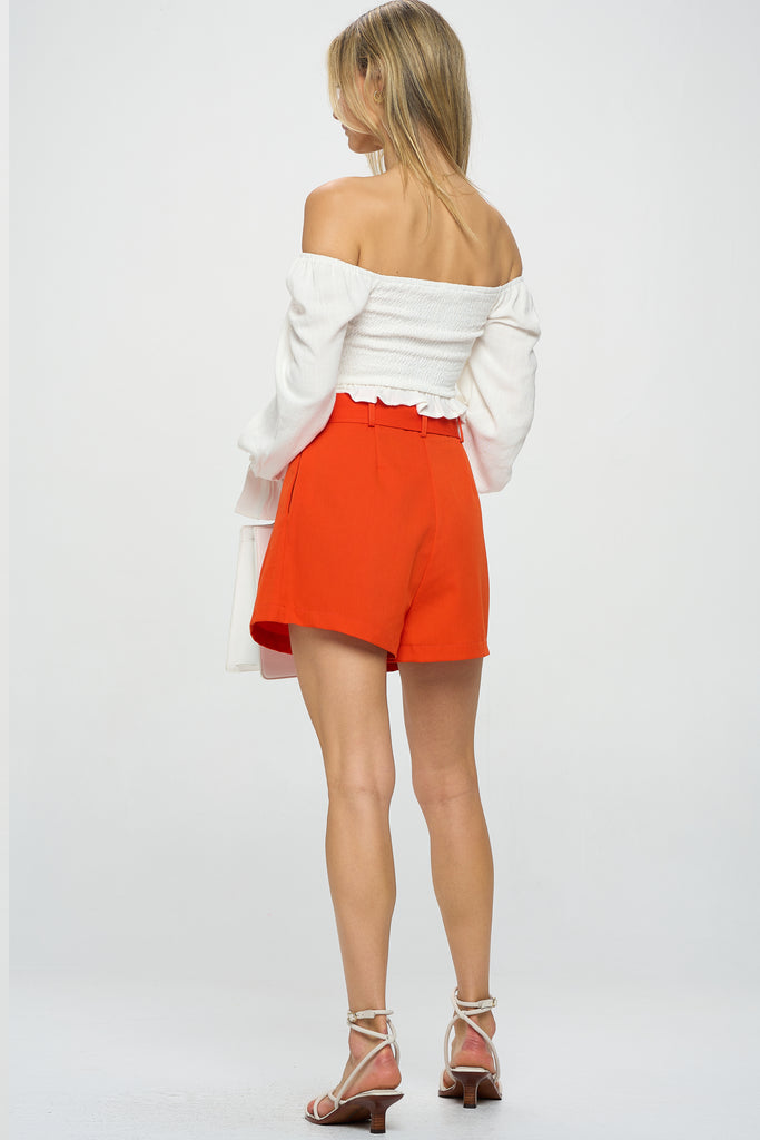 Trevi Tailored Belted Shorts