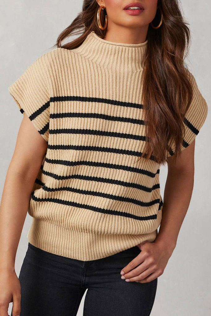 Vera Striped Sleeveless Sweater