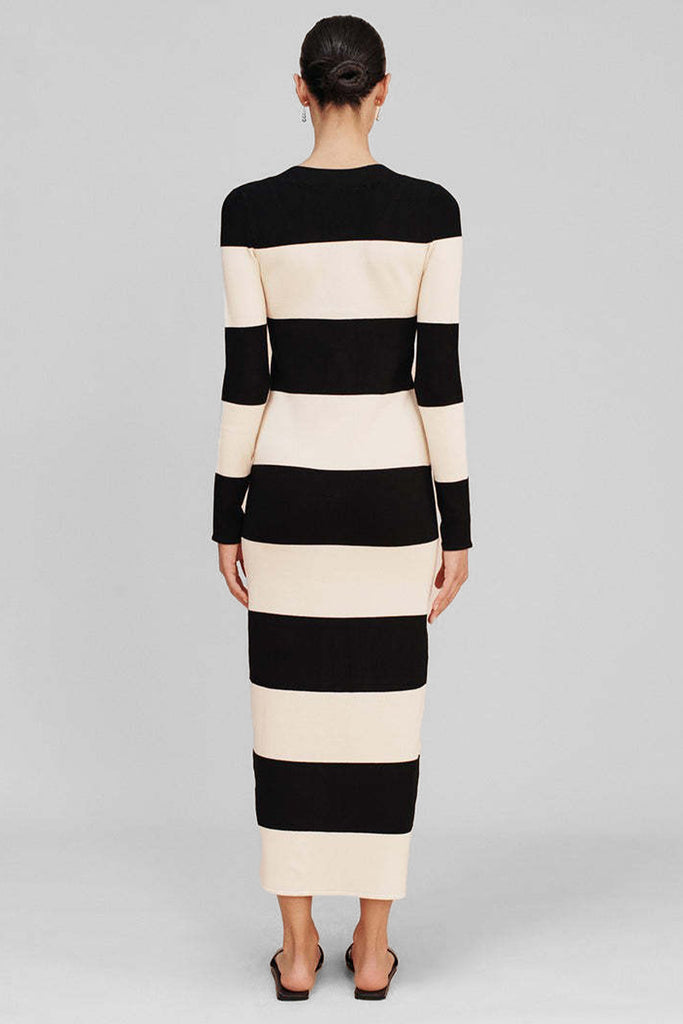 Lille Striped Cardigan Sweater Dress