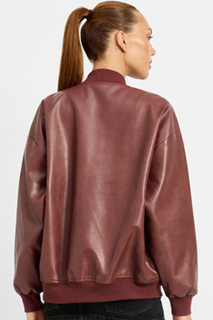 Blair Vintage Leather Bomber Jacket