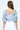 Embroidered Eyelet Puff Sleeve Top Smocked Back - Blue Eyelet