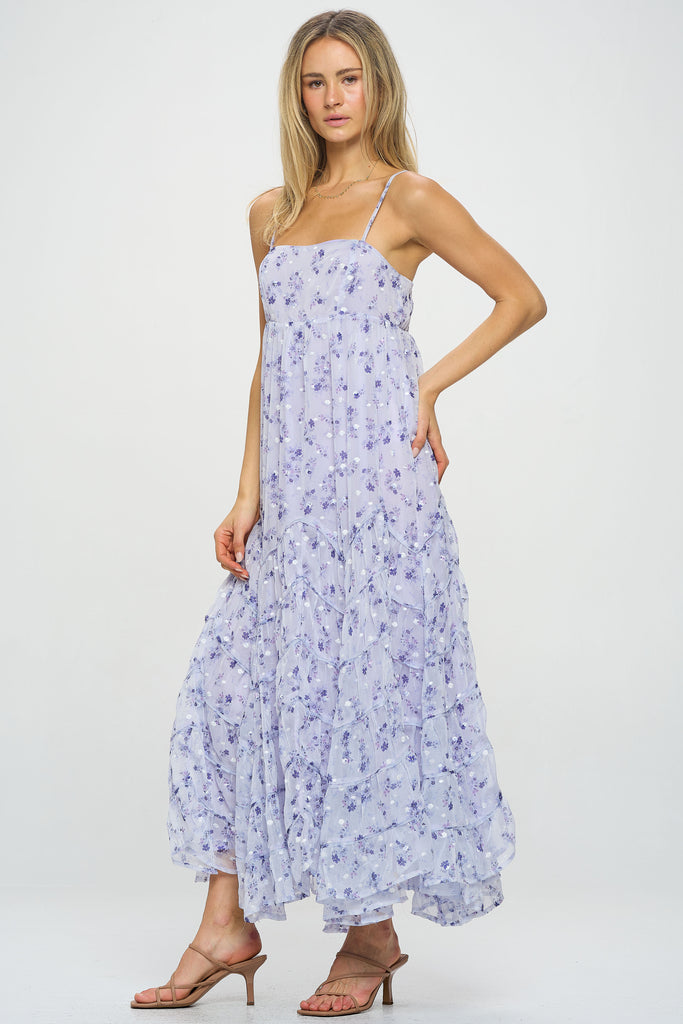 Emmy Embroidered Floral Maxi Dress