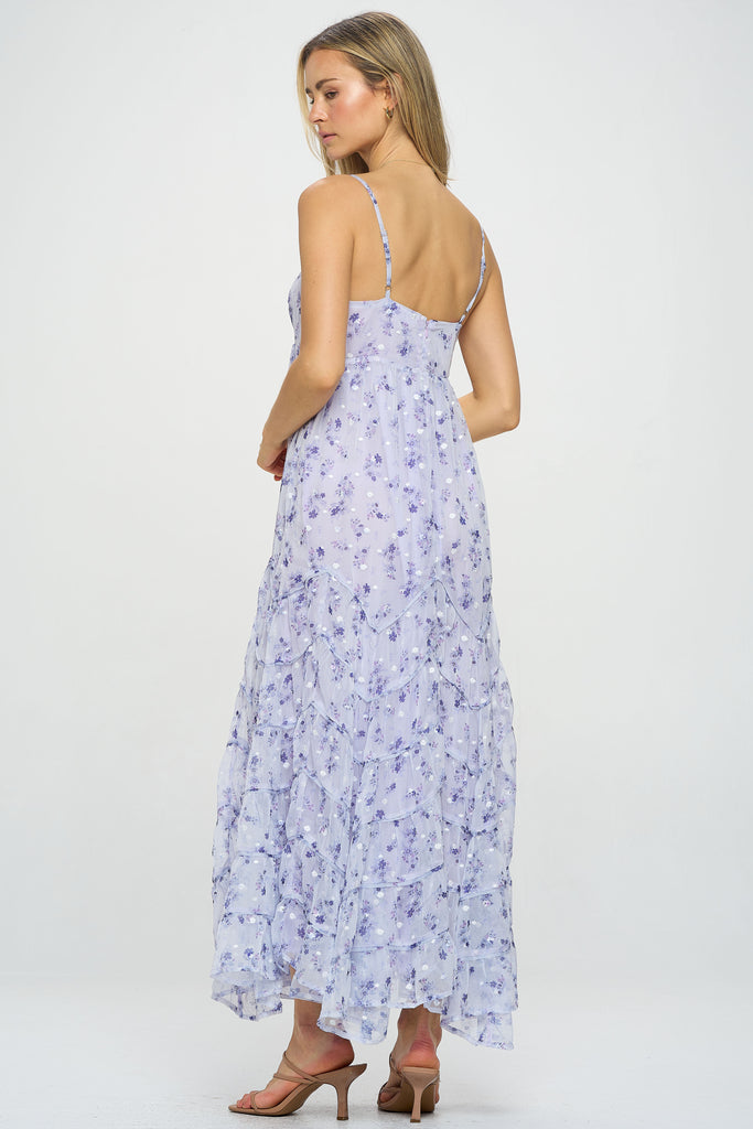 Emmy Embroidered Floral Maxi Dress