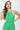 High Neck O Ring Cutout Midi Dress - Kelly Green