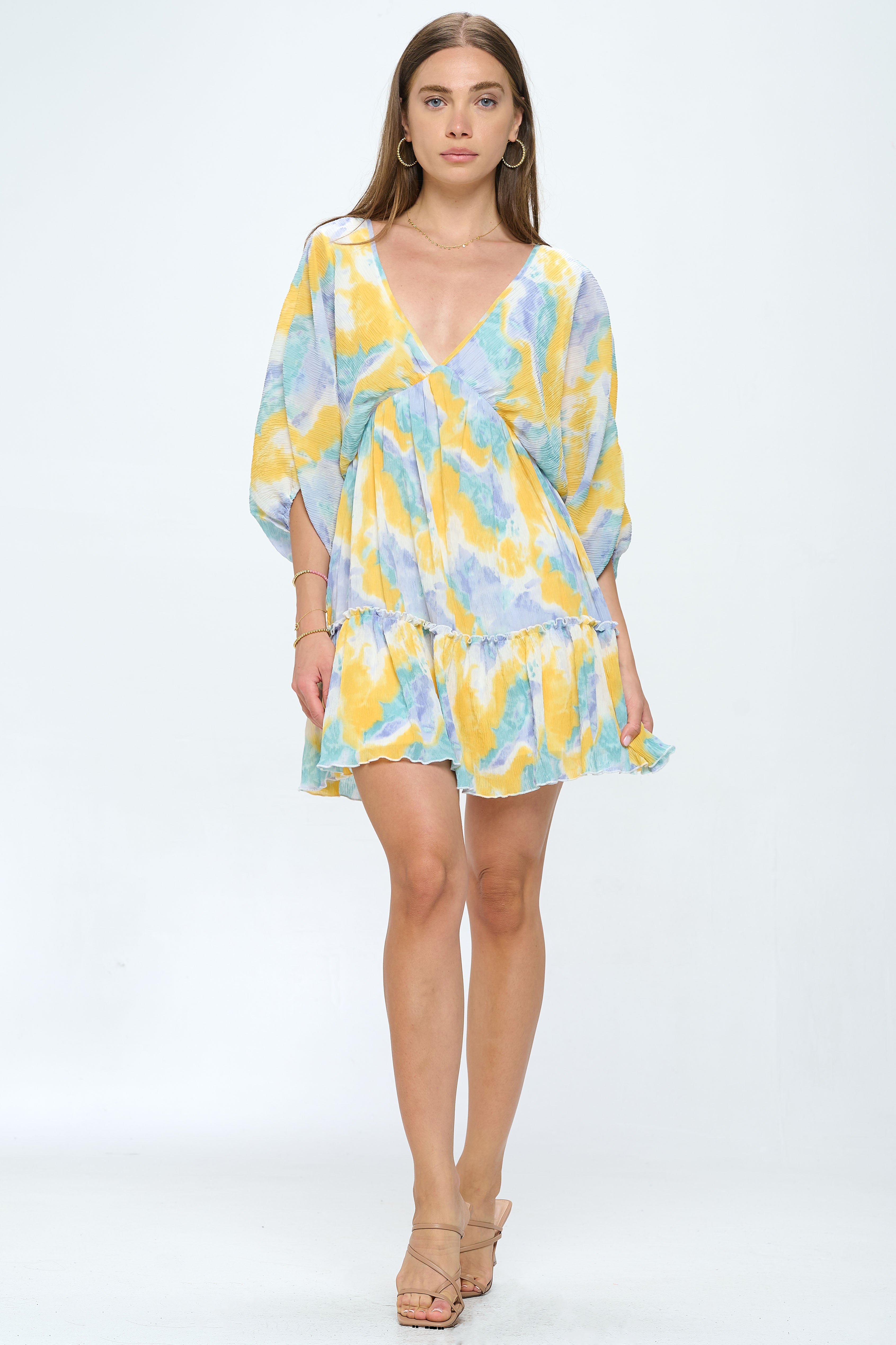 yellow polka dot mini dress Fina Mini Dress Yellow Polka Dot